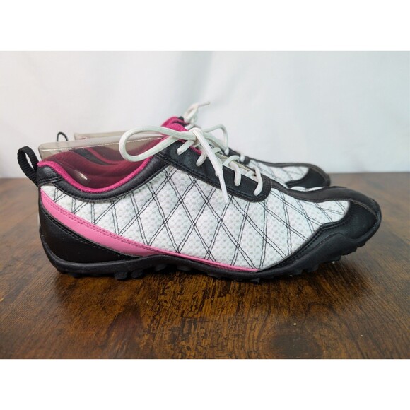 FOOTJOY Summer Series WOMEN'S GOLF SHOES, WHT / PINK/BLK-98968 SZ 8 Medium - Picture 6 of 13